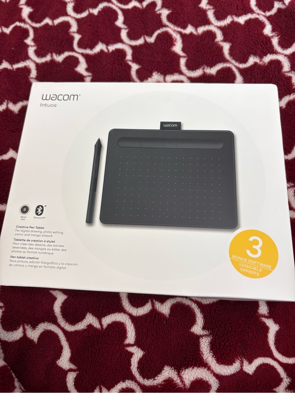 Wacom Intuos Small Bluetooth Creative Pen Tablet – Black